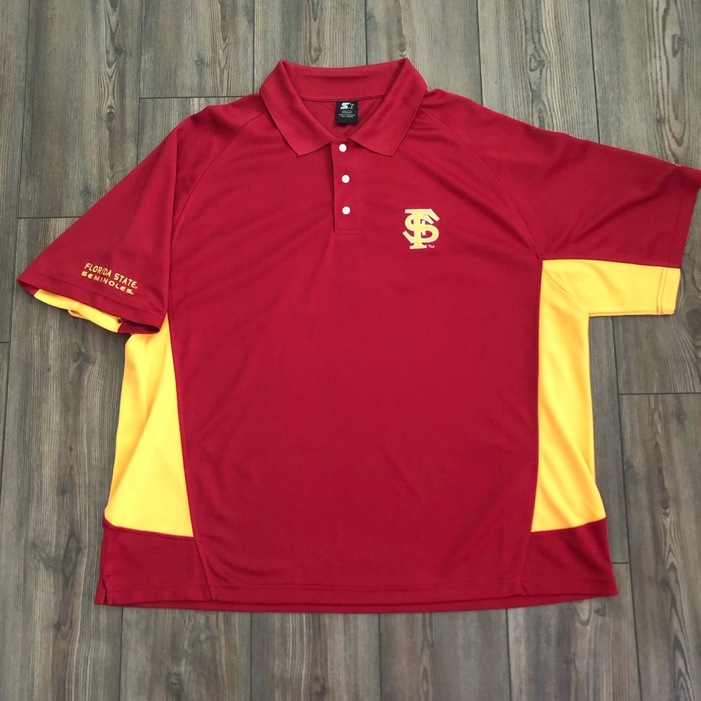 Garnet & Yellow FSU Polo